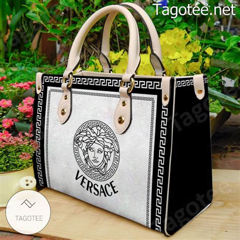 versace pvc pouch|versace black and white purse.